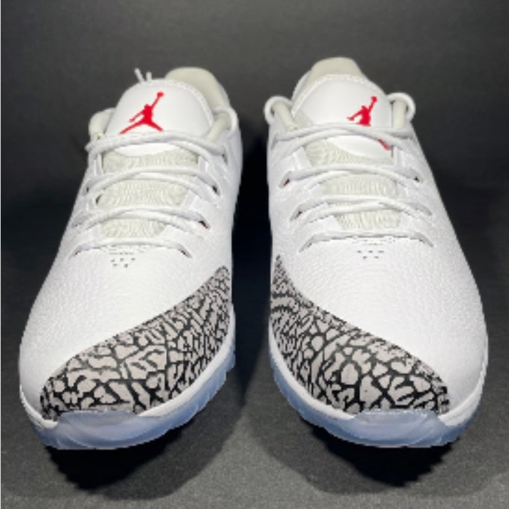 Nike Air Jordan ADG Spikeless Golf
Shoes 2019 - White/Red/Cement feature: